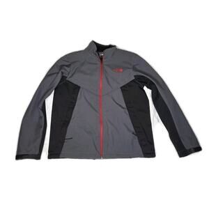 The North Face Apex Bionic Jacket Mens L Full Zip Softshell Windwall Dark Gray